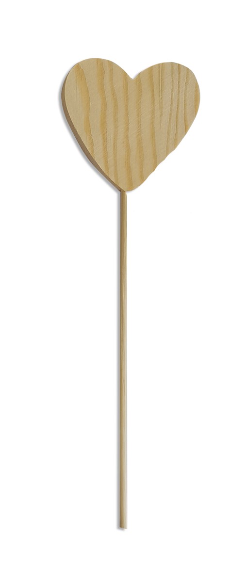 Houten toverstaf - hart