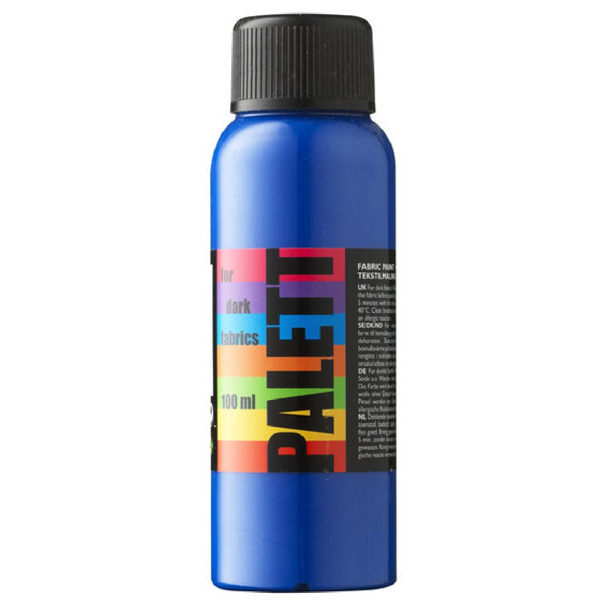Palett textielverf - donkere stoffen - 100 ml - blauw