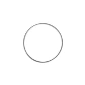 Metalen ring - 10 cm - zilverkleurig