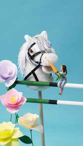 Hobby Horse - hoofdstel - zwart