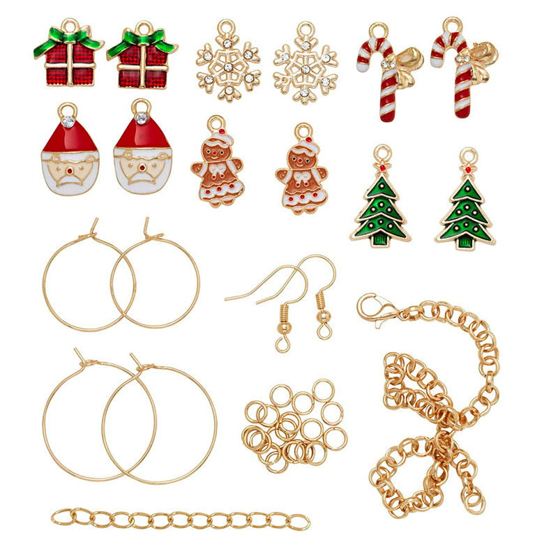 Sieraden set - armbanden & oorbellen - kerst