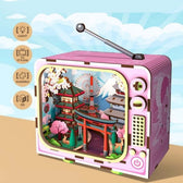 My City Urban Television - houten 3D puzzel - under mount Fuji