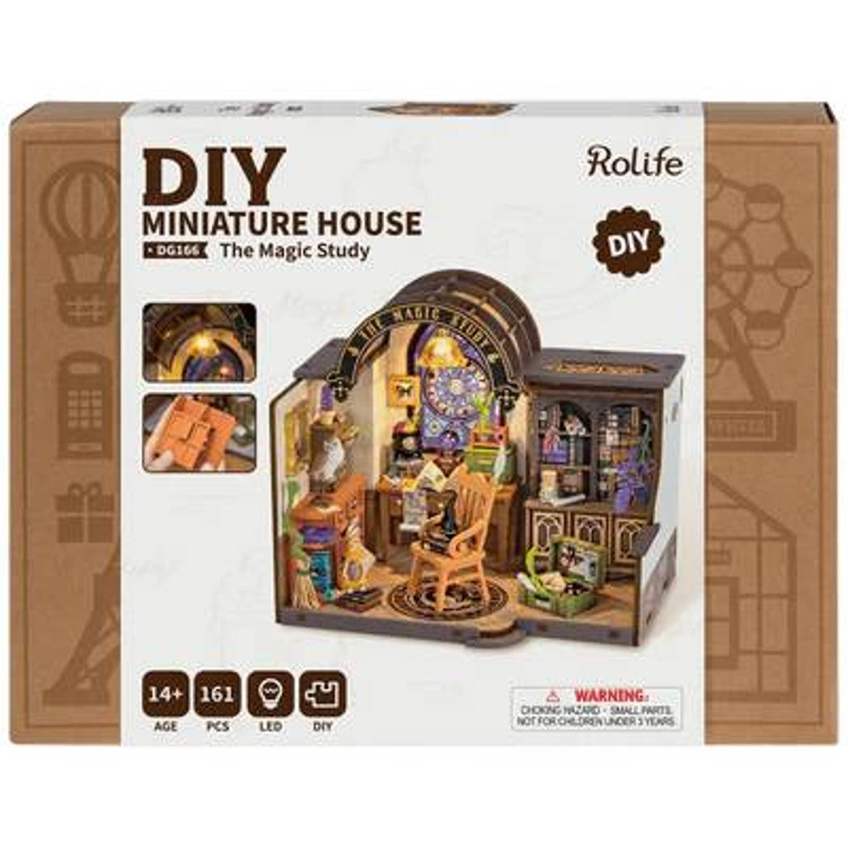 Robotime miniatuur DIY kit - The Magic Study