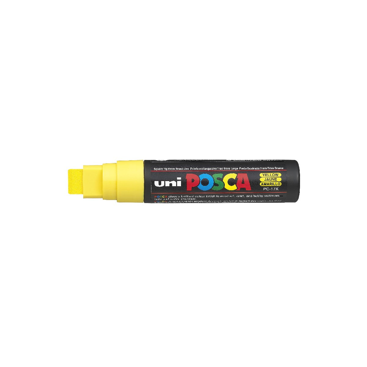 POSCA acrylmarker - blokpunt PC-17K - 15 mm - geel