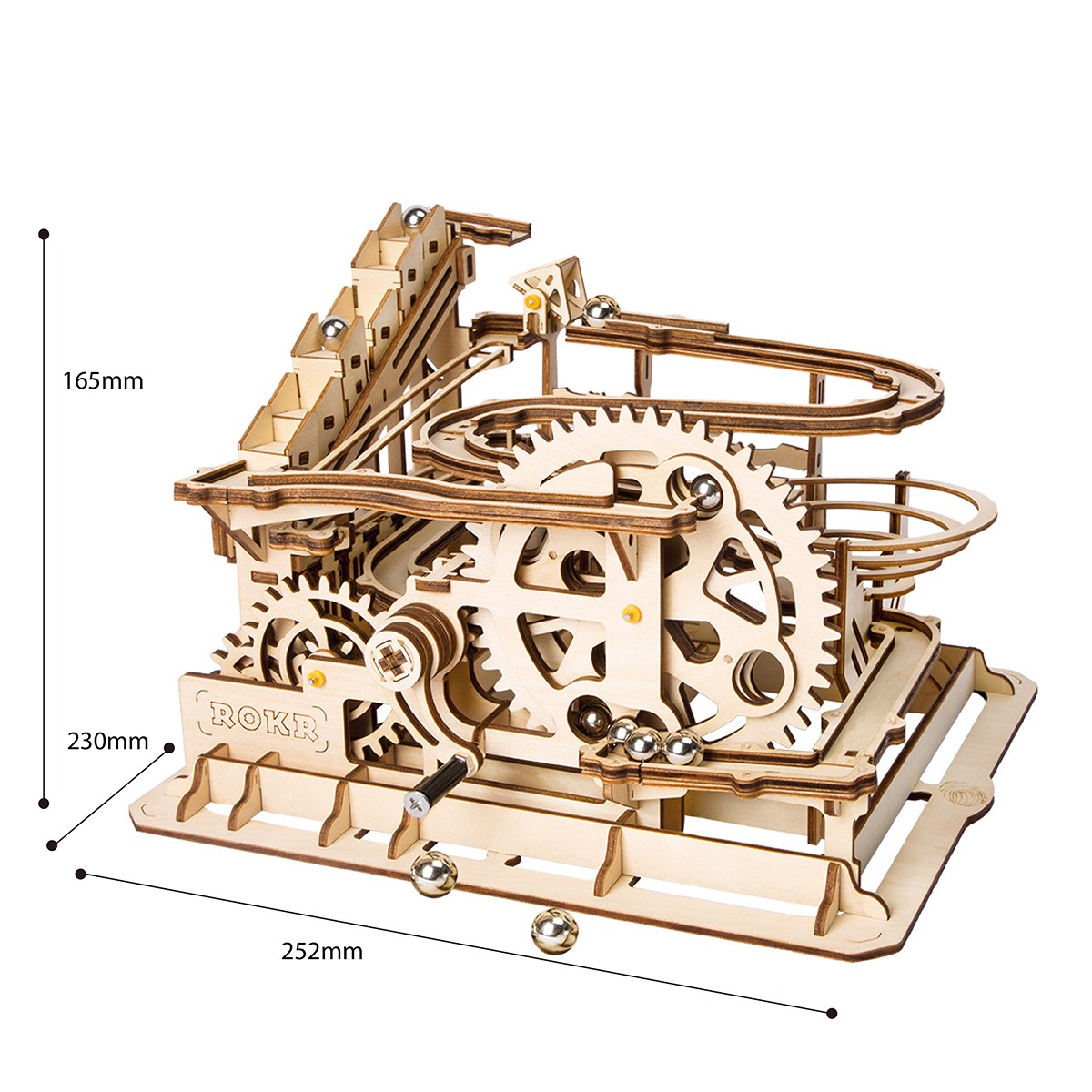 Robotime houten 3D puzzel - Marble Run Parkour