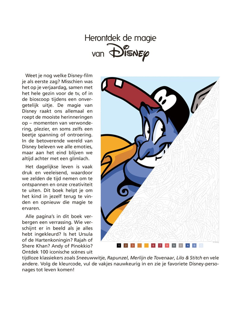 Kleurboek - Kleuren op nummer voor volwassenen - Disney Classics 1