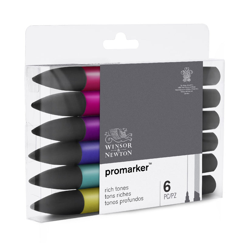 Winsor & Newton Promarker - 6 stuks - rich tones