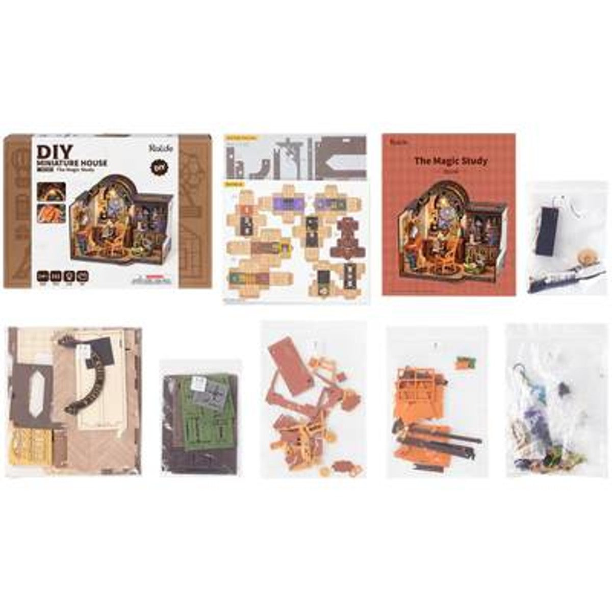 Robotime miniatuur DIY kit - The Magic Study