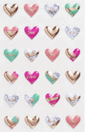 Puffy stickers - hartjes