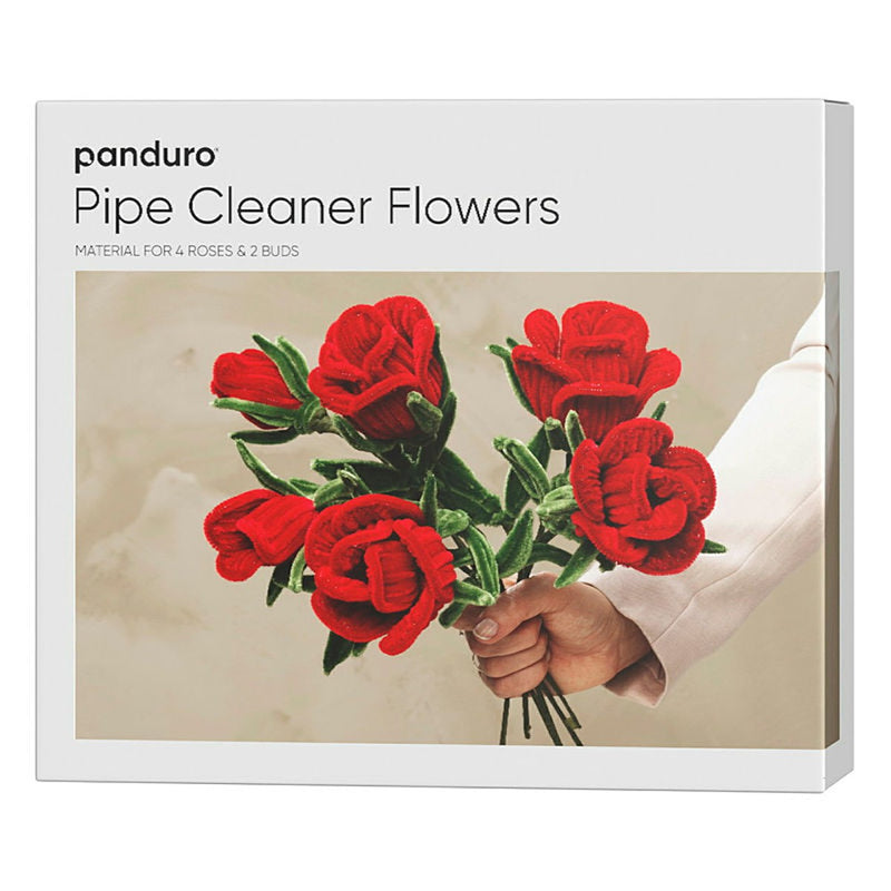 Panduro DIY kit - Pipe Cleaner Roses
