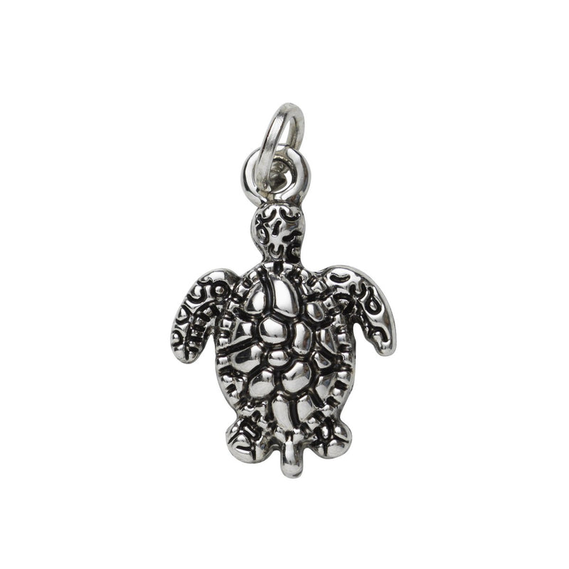 Charm Series hanger - schildpad zilverkleurig