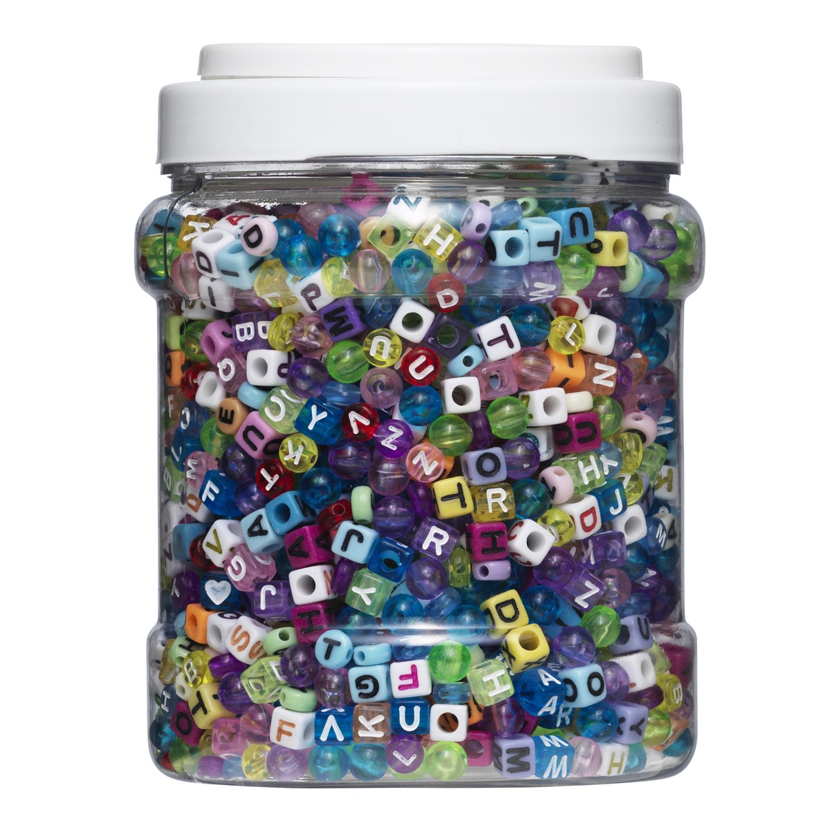 Kralenmix - letters - 2850 stuks