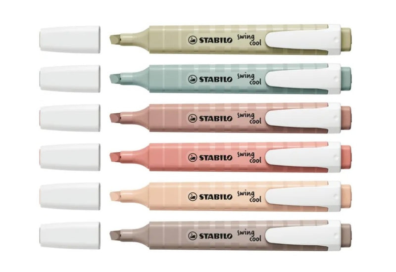 STABILO Swing Cool highlighters - 6 stuks - NatureCOLORS