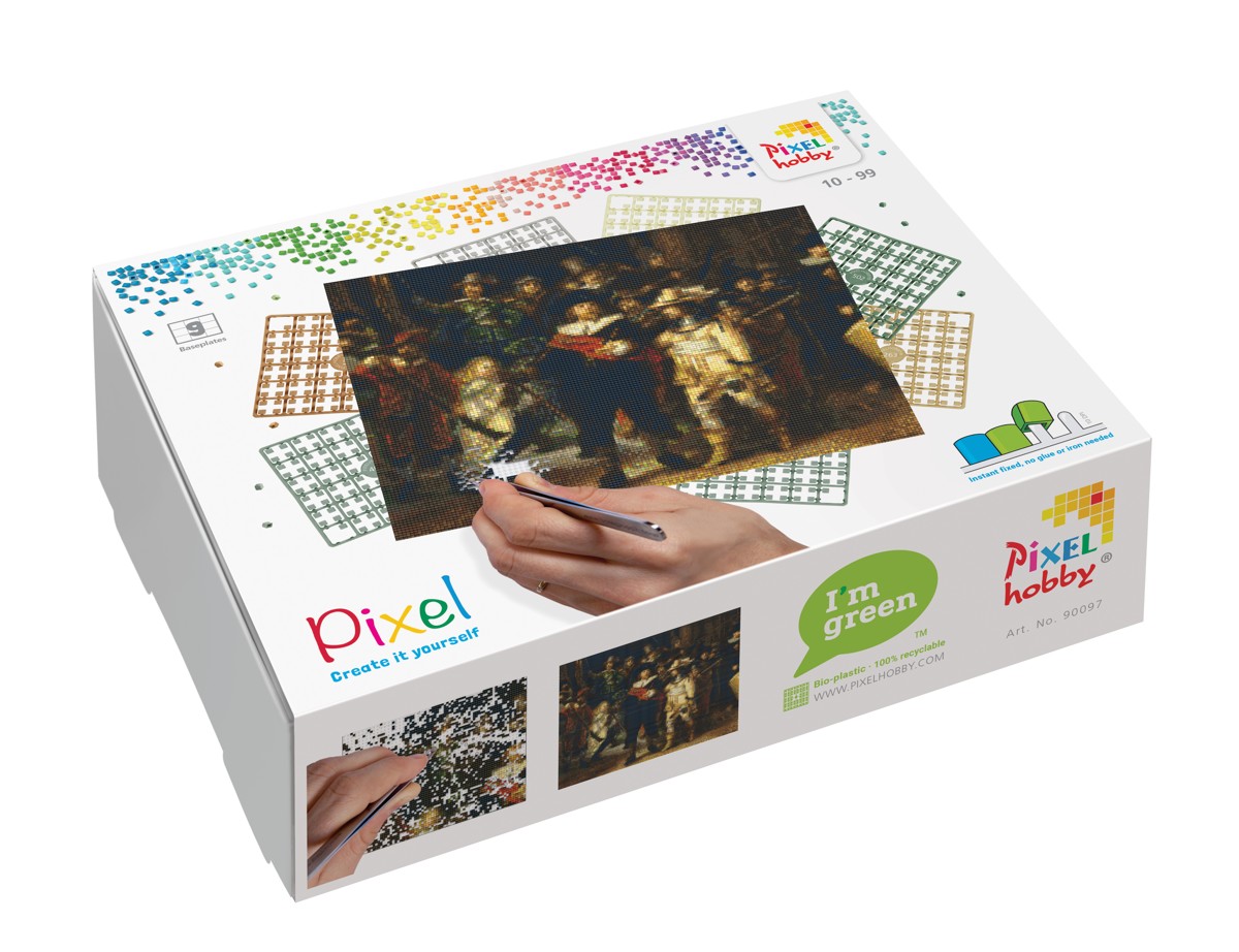 Pixelhobby set - 9 platen - De Nachtwacht