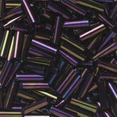 TOHO Bugle kralen - 6 mm - #85 paars olie