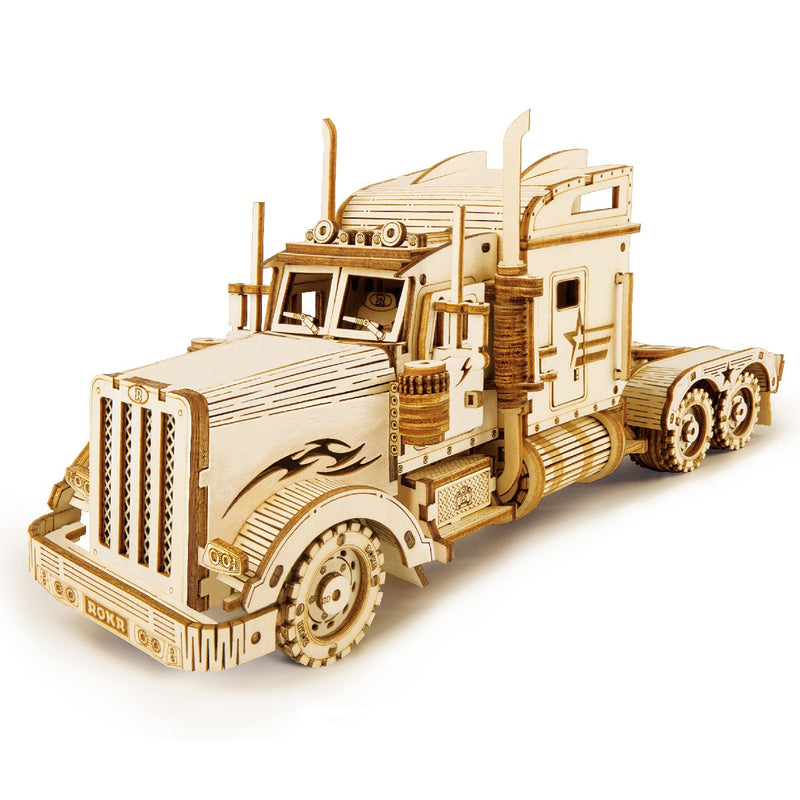Robotime houten 3D puzzel - Heavy Truck