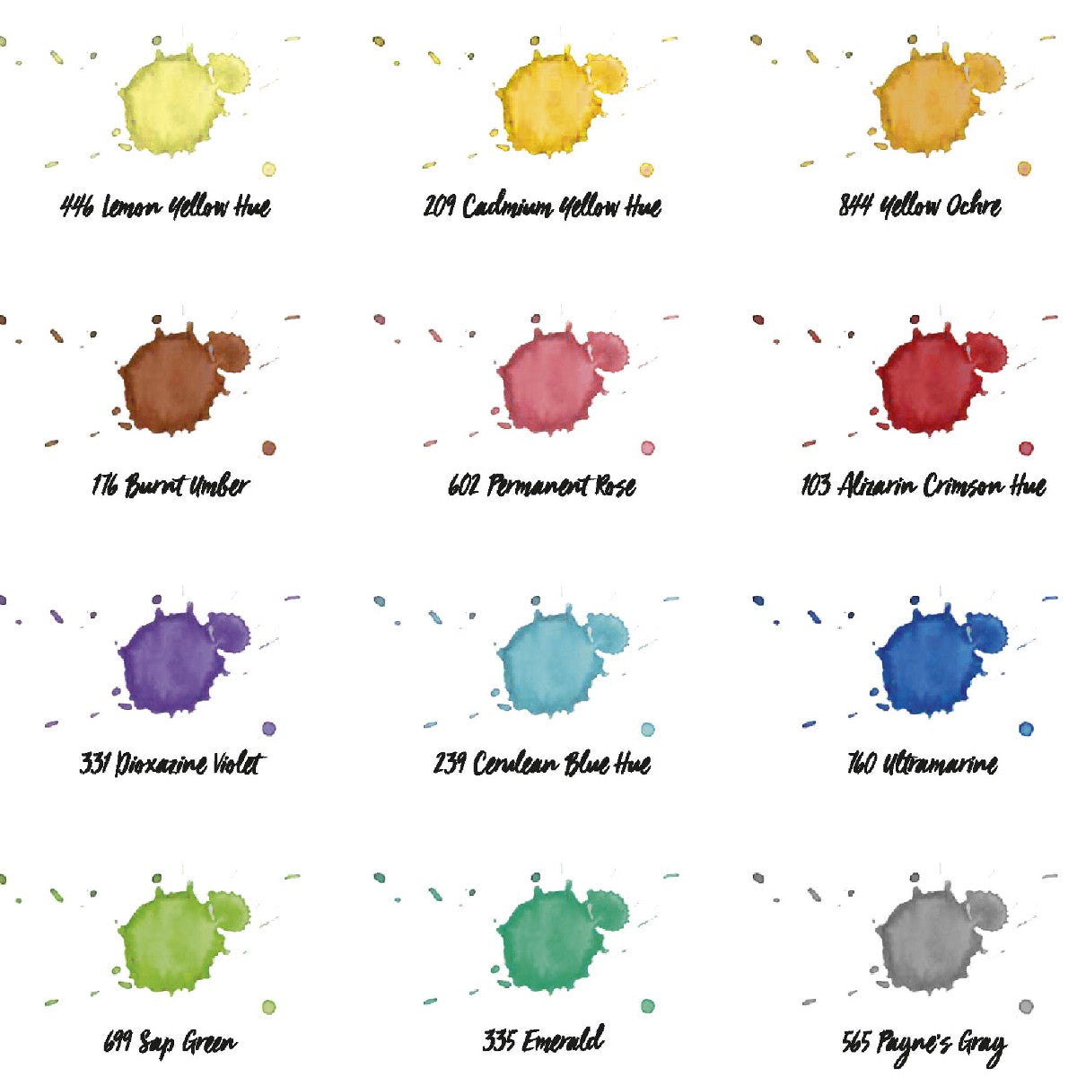Panduro set aquarelverf - 12 kleuren - basic