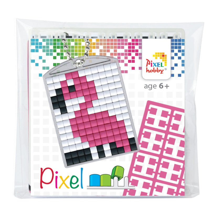 Pixelhobby medaillon startset - flamingo