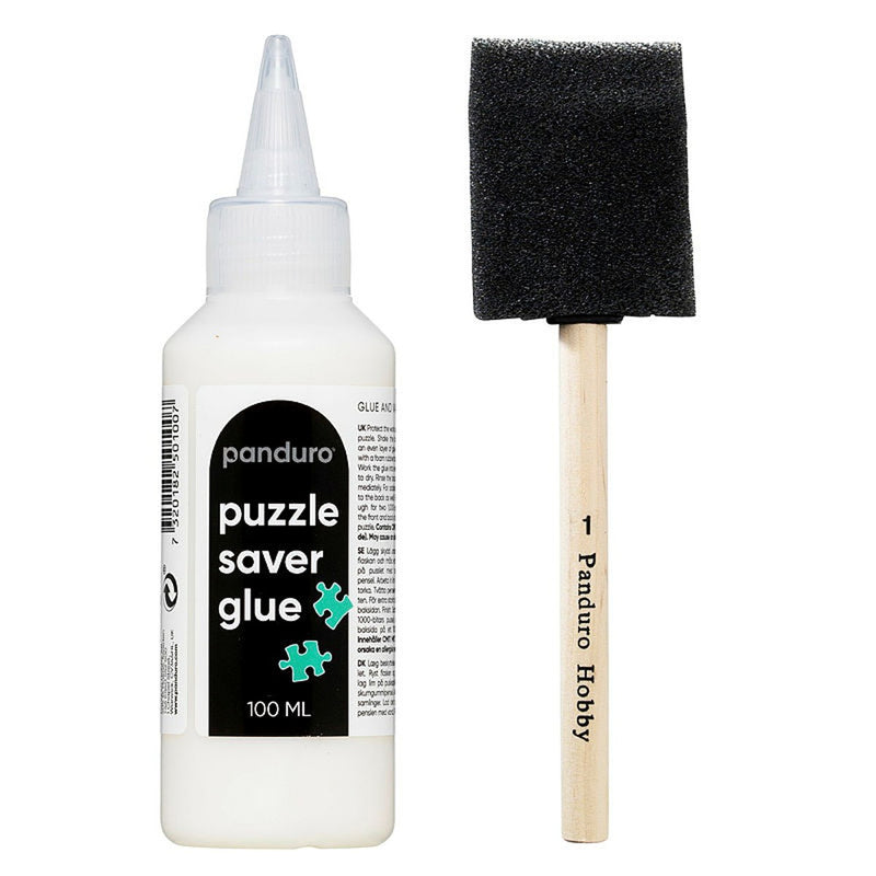 Panduro puzzellijmset - 100 ml lijm + schuimkwast