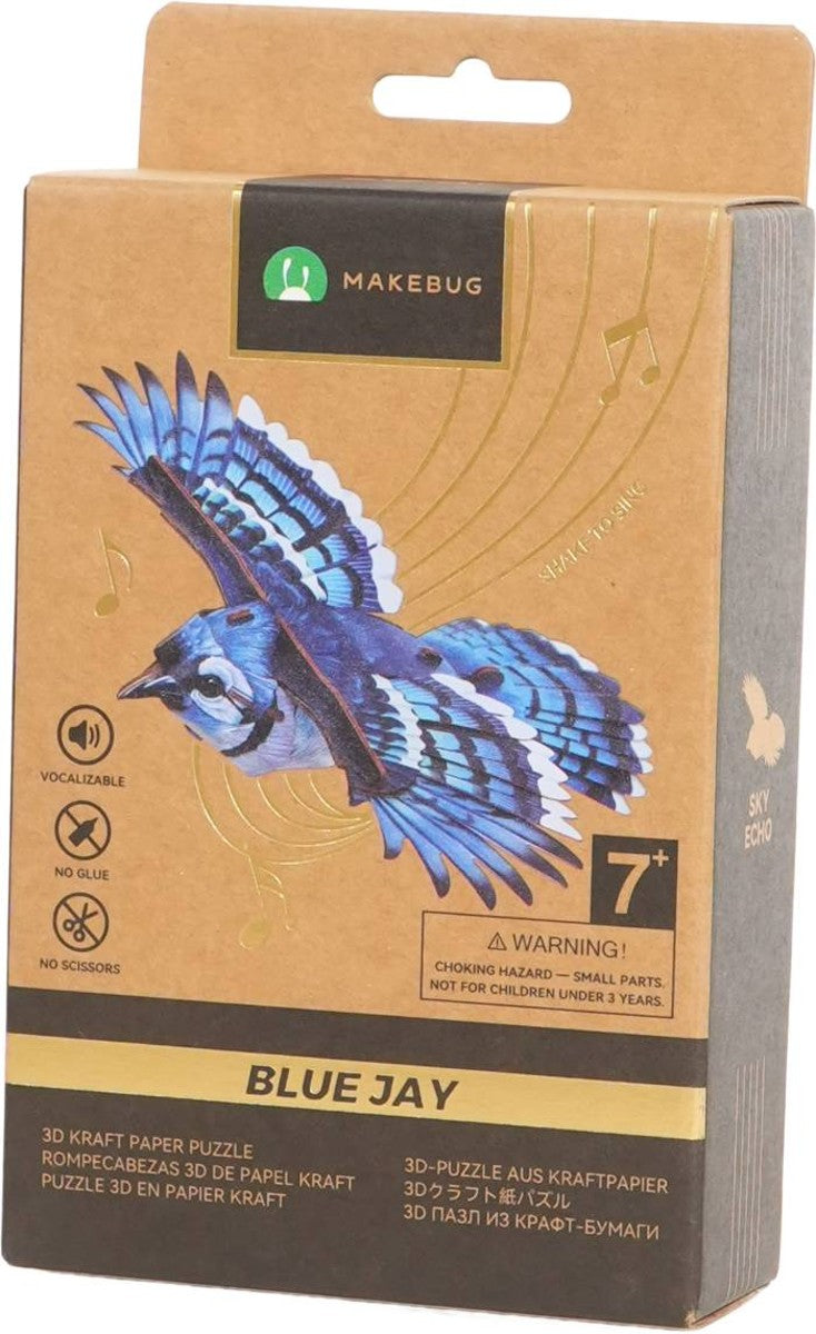 MakeBug 3D modelbouwpakket - Sky Echo - Blue Jay