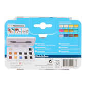 van Gogh aquarelverf pocket box - 12 halve napjes - gedempte tinten