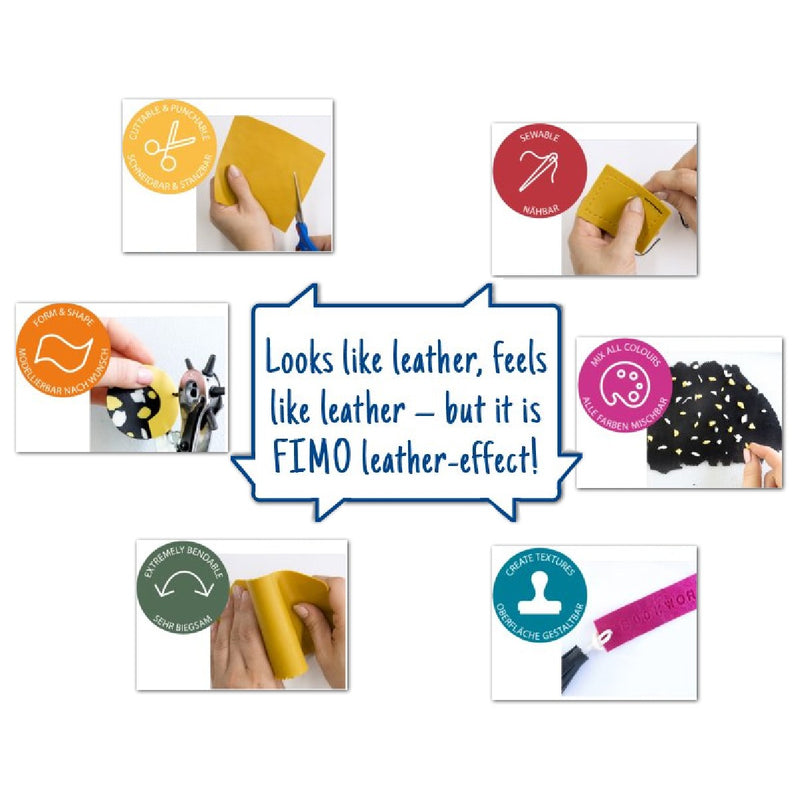 FIMO Leather - 57 gram - black
