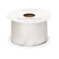 Satijnlint met ijzerdraad - 38 mm - zilver