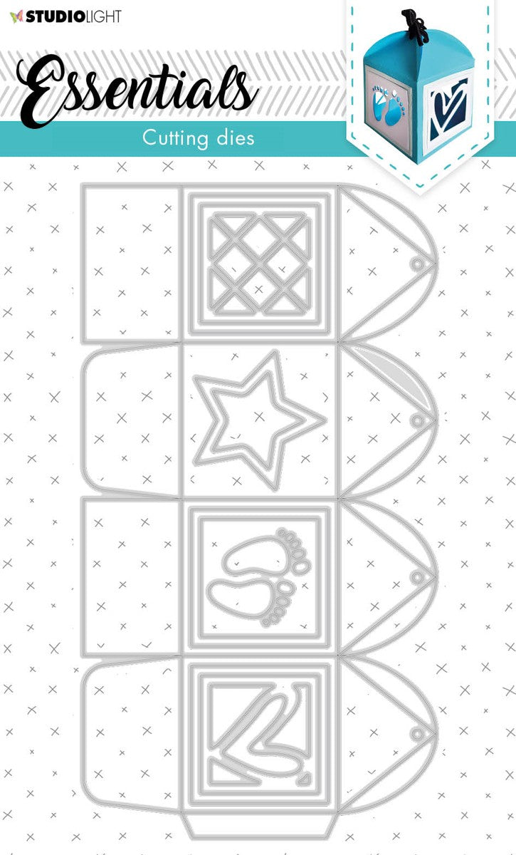 cutting die giftbox vierkant - nr.393
