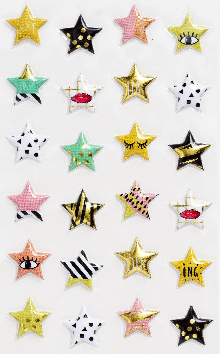 Puffy stickers - sterren