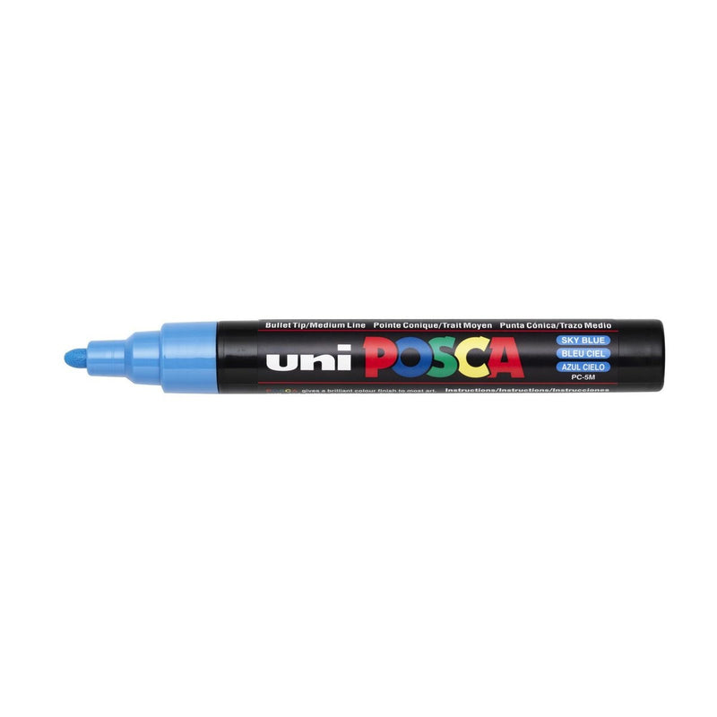 POSCA acrylmarker - medium PC-5M - 1,8-2,5 mm - hemelsblauw