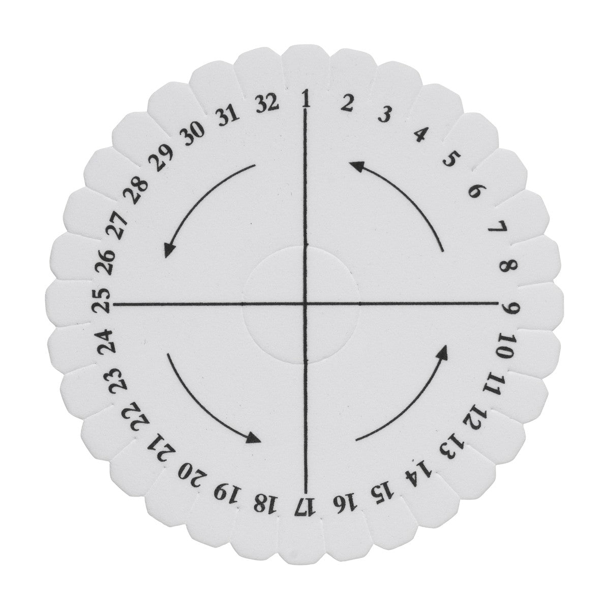 Kumihimo schijf - rond