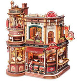 Robotime houten 3D puzzel - Dream Coffee Factory
