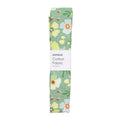 Stof katoen - 100 x 70 cm - flower green