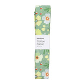 Stof katoen - 100 x 70 cm - flower green