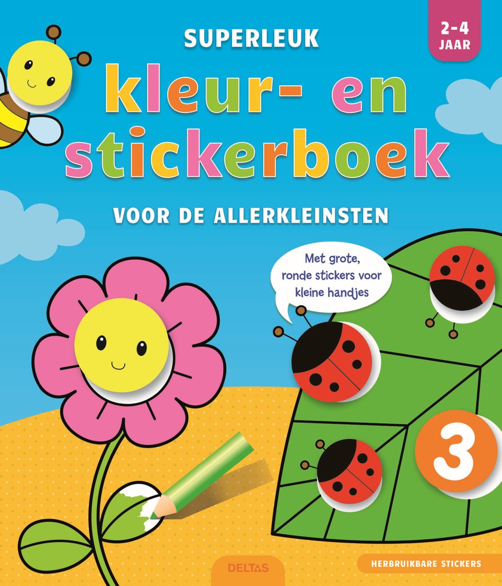 Kleurboek - Superleuk kleur- en stickerboek voor de allerkleinsten