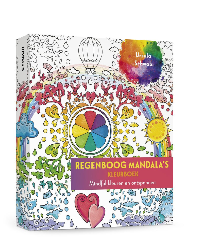 Kleurboek - Regenboog mandala's