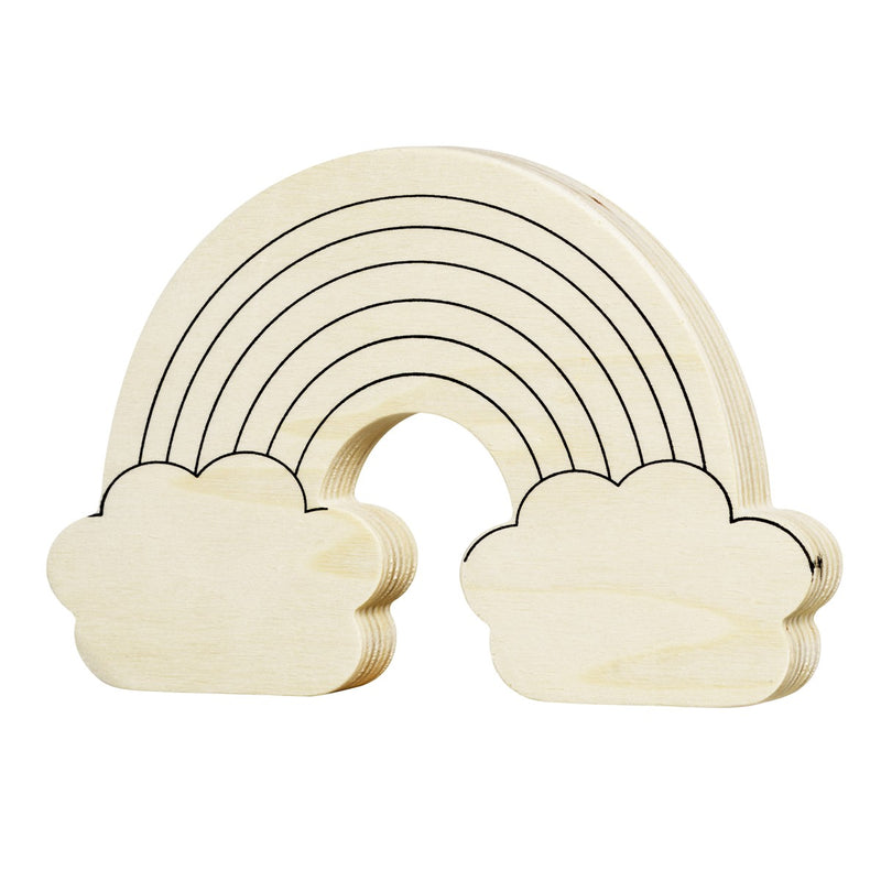 Houten figuur - regenboog