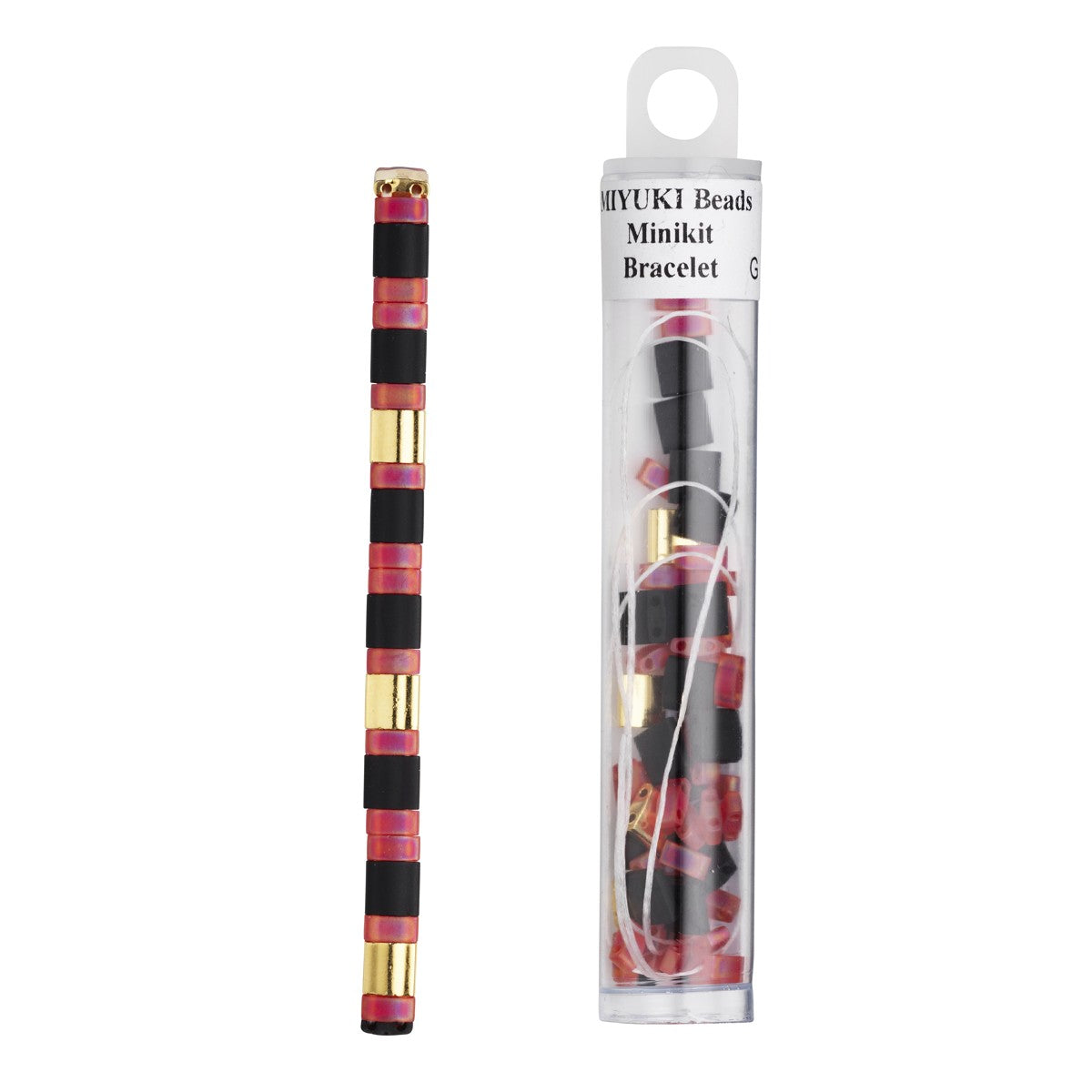 MIYUKI kralen Minikit - rood & zwart