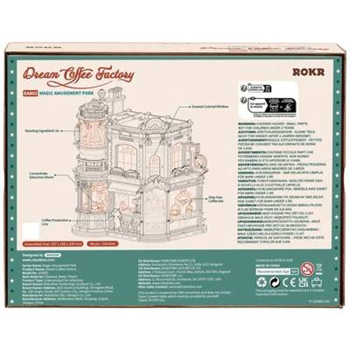 Robotime houten 3D puzzel - Dream Coffee Factory