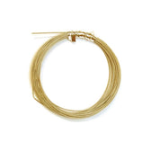 Metaaldraad met coating - 0,45 mm - 10 meter - goudkleurig