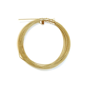 Metaaldraad met coating - 0,45 mm - 10 meter - goudkleurig