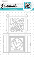 cutting die giftbox multi merci - nr. 394