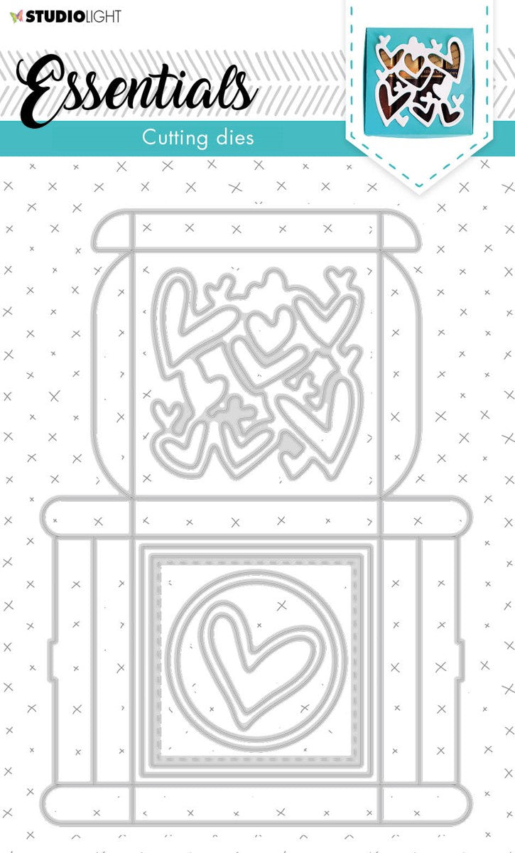cutting die giftbox multi merci - nr. 394