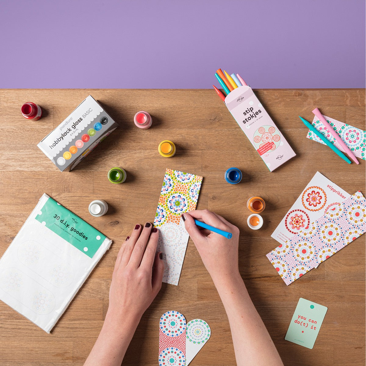 Stipstijl - starterpakket 'Stippen op papier.' - goodies