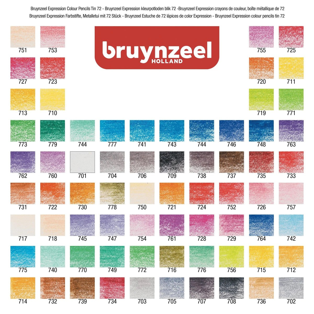 Bruynzeel Creatives - kleurpotloden - 72 stuks