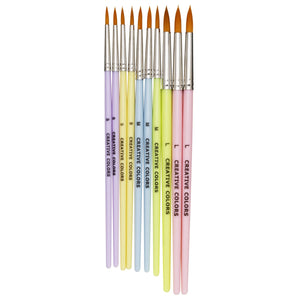 Panduro Junior penselen set - 10 stuks - 3 maten