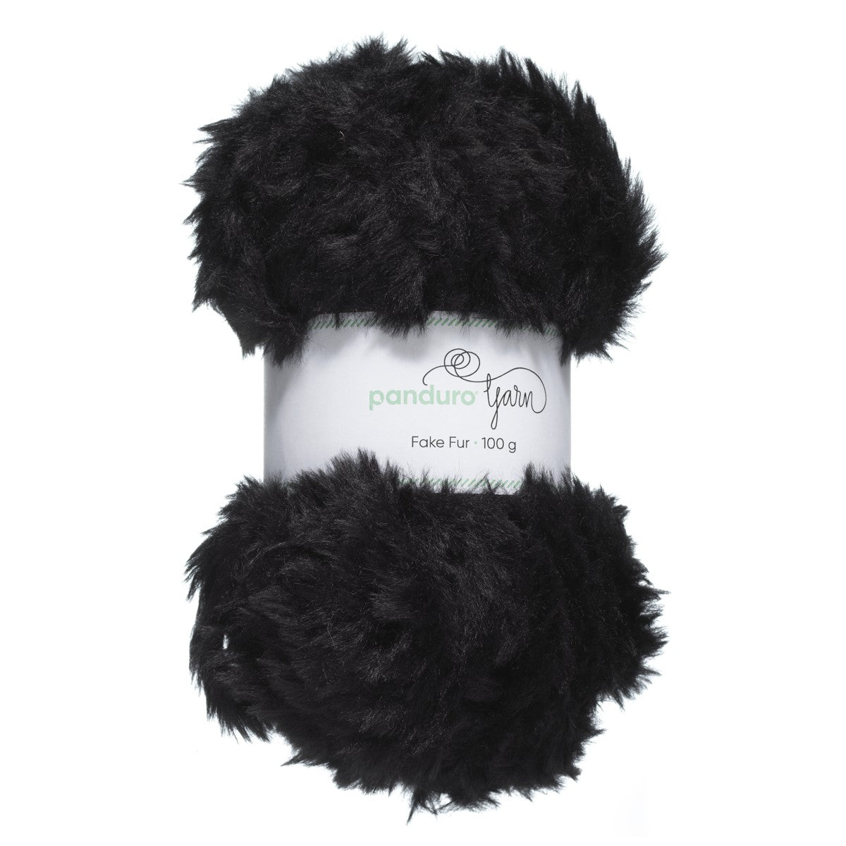 Panduro garen Fake Fur - zwart
