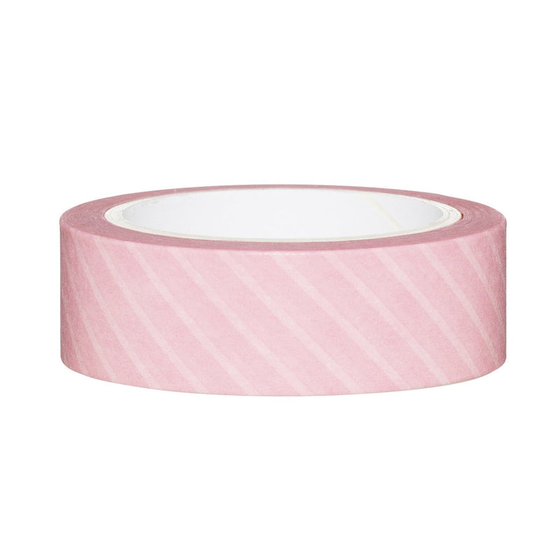 Panduro papertape - 10 meter - roze strepen
