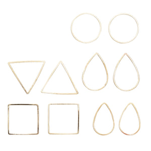 Sieradenframes - 10 stuks - goudkleurig