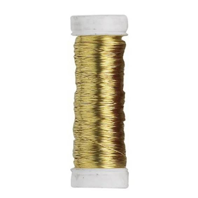 Koperen sieradendraad - Ø 0,5 mm - 20 m - goud